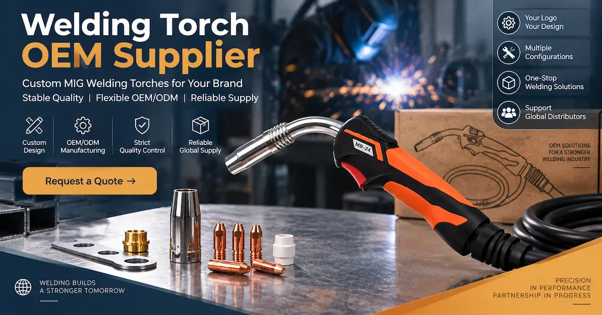 Custom MIG welding torch OEM supplier for B2B